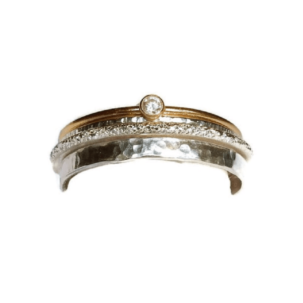 Ring gehamerd smal sterling zilver | Gnoes - Afbeelding 2