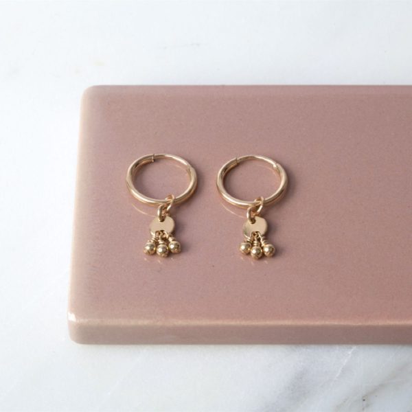 Trio Button Earring Aeva