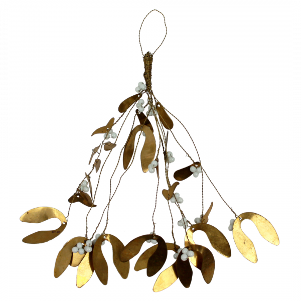Mistletoe large | Goud messing