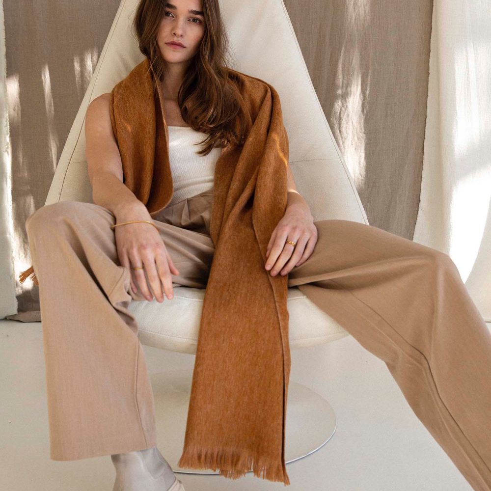 Caramel Sundae Brushed Solid | Bufandy