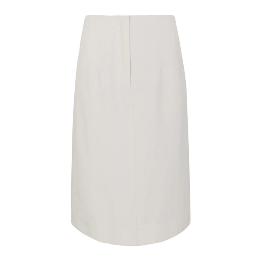 Savannah High Waist Midi Skirt Pristine | Esme Studios