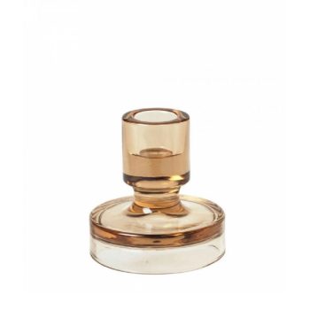 Petra Indian Tan Laag Kandelaar | Broste Copenhagen