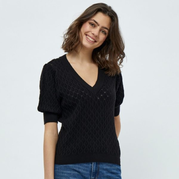 Rosalia Puff Sleeve black | Peppercorn