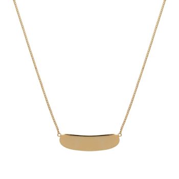 Shiny Bar Necklace Gold Plated | Betty Bogaers