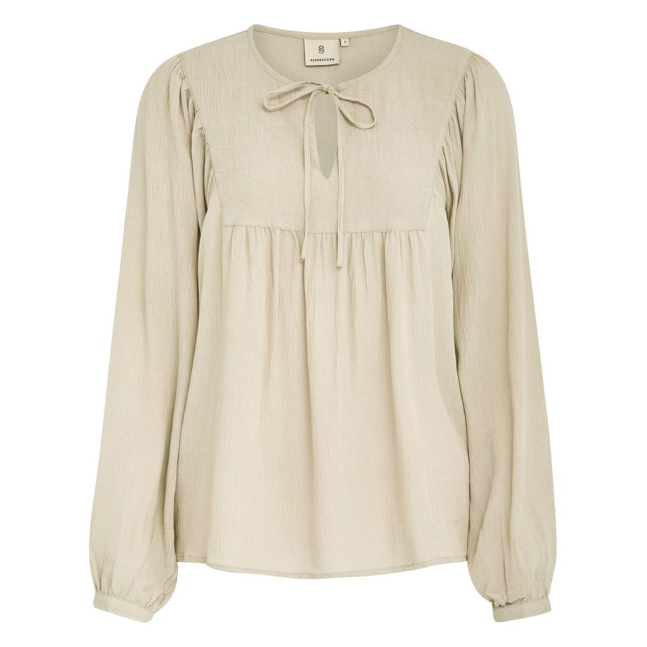 Danea Blouse Feather Gray Curve | Peppercorn