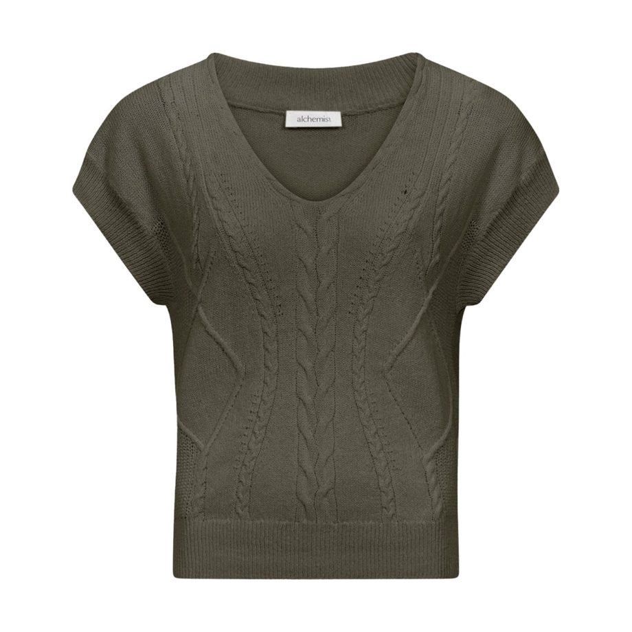 Top Rika Dark Olive | Alchemist