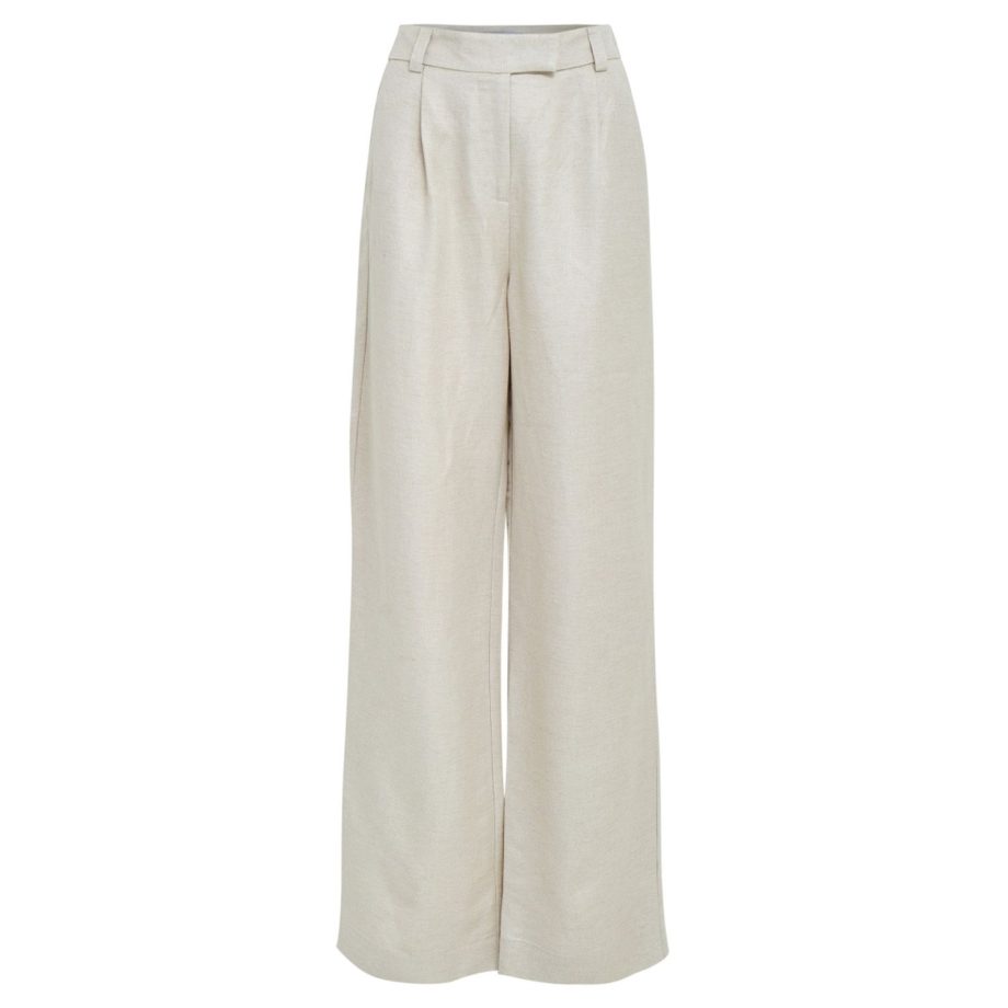 Auguste Linen Pants Nomad Sand Melange | Minus