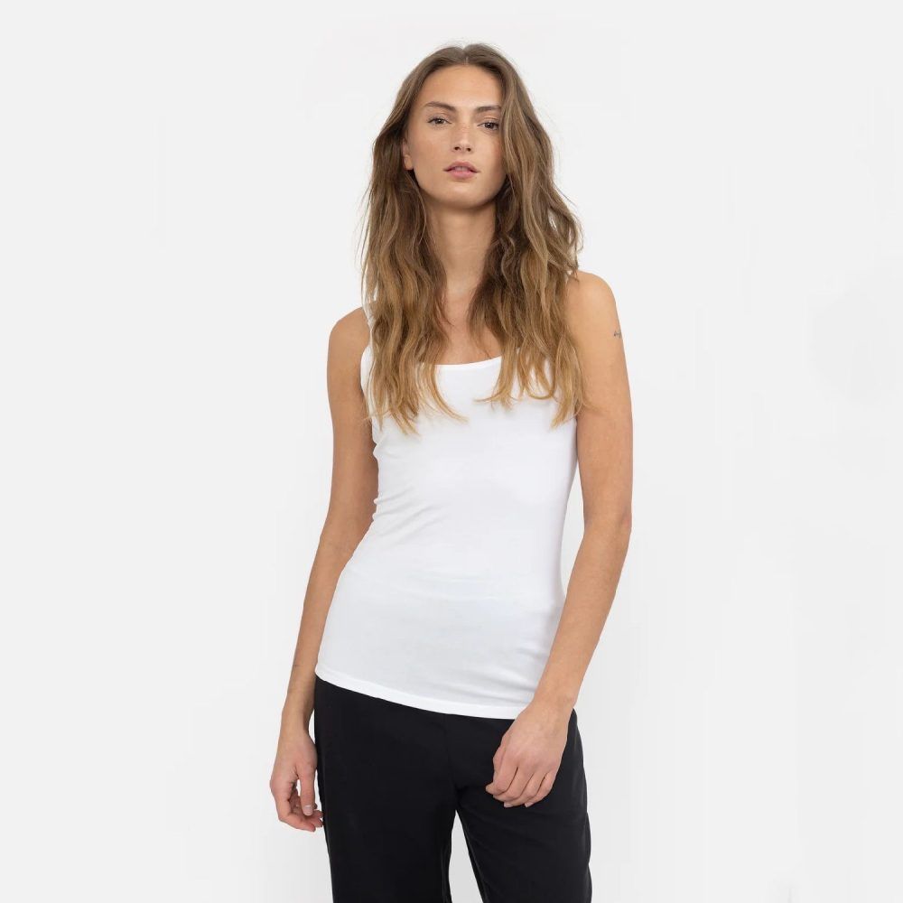 Penelope Singlet Top White | Esmé Studios