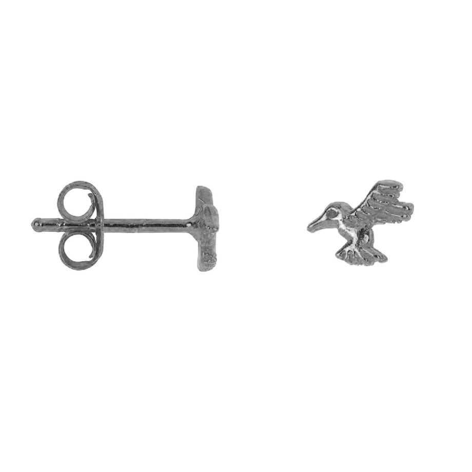 Mini Bird Stud Earring Silver | Betty Bogaers