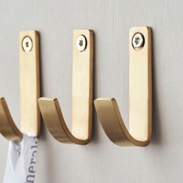 Hook Thapsus Brushed brass finish | Meraki