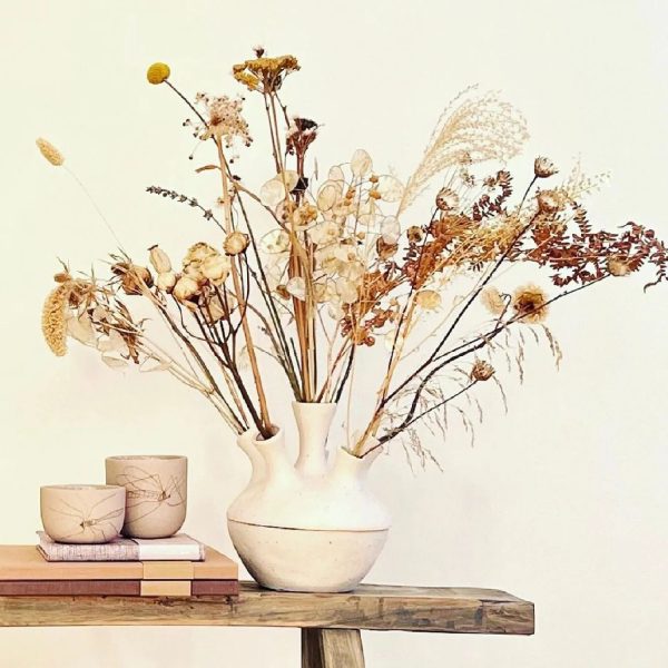 Tulpenvaas | Speckled Off-White