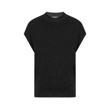 Wood Sleeveless Top Black | Alchemist