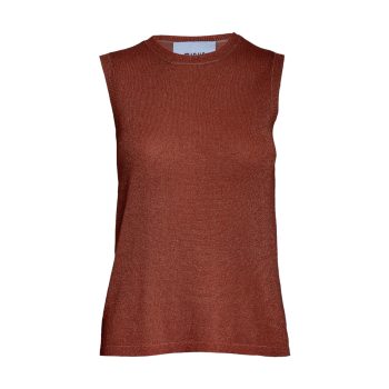 Raka Knit Top Smoked Paprika Metallic | Minus