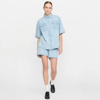 Riviera Shorts Denim Light Wash | Sessùn