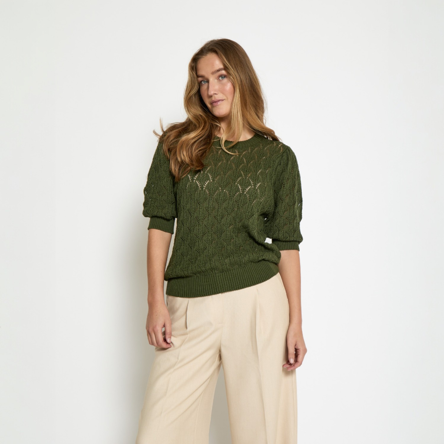 Lamina Half Sleeve Pullover Rifle Green | Minus