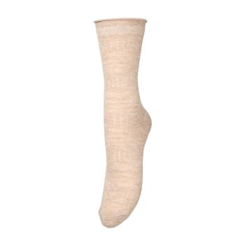 Lucretia Wola Sock Dark Beige Melange | Becksöndergaard
