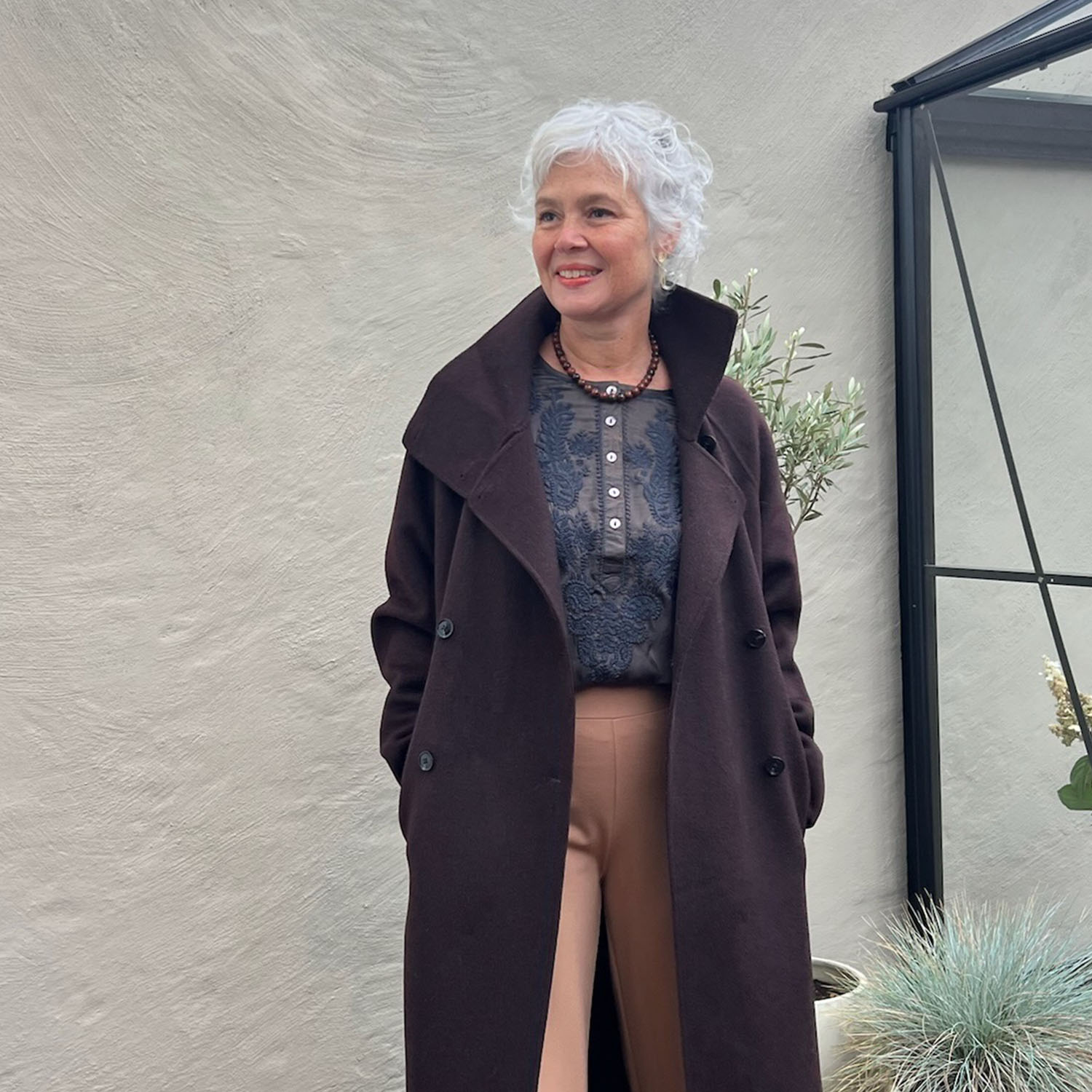 Sahanne Coat Black Coffee | Samsoe Samsoe