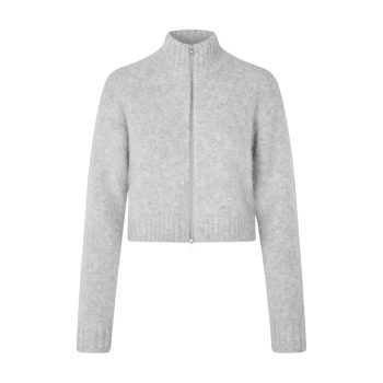 Sajeanne Cardigan Light Grey Melange | Samsøe Samsøe