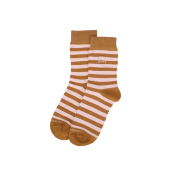 Socks Stripe Pink Moccasize | Monk&Anna