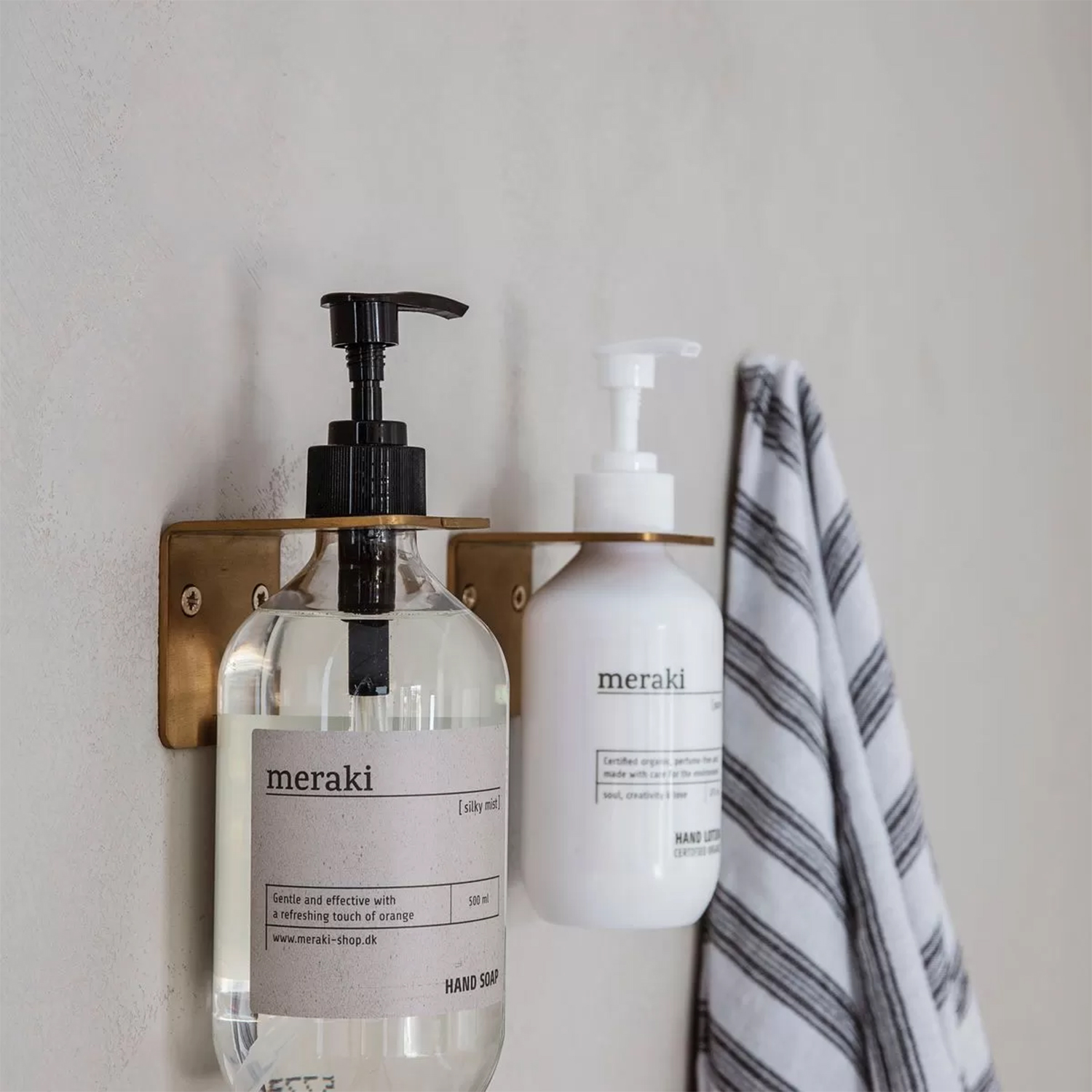 Muurbeugel brass Meraki