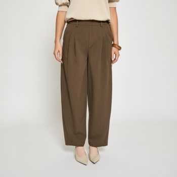 Maya Pant Ermine Brown Melange | Peppercorn