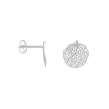 Fine Floral Stud Earring Silver | Betty Bogaers