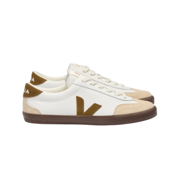 Volley Leather White Tent Bark | VEJA