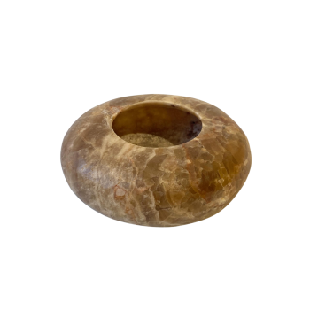 Waxinelichthouder Ufo Bruin | Alabaster Home Interior