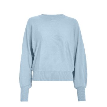 Dana Bat Sleeve Knit Pullover Skyway Blue | Minus