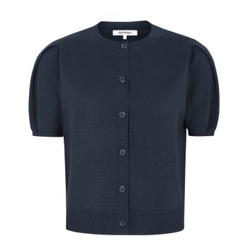 Marla Short Sleeve O-neck Cardigan Knit Total Eclipse | Soft Rebels