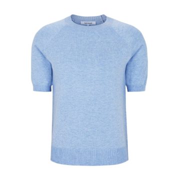 Marla Short Sleeve O-neck Knit Windsurfer melange | Soft Rebels